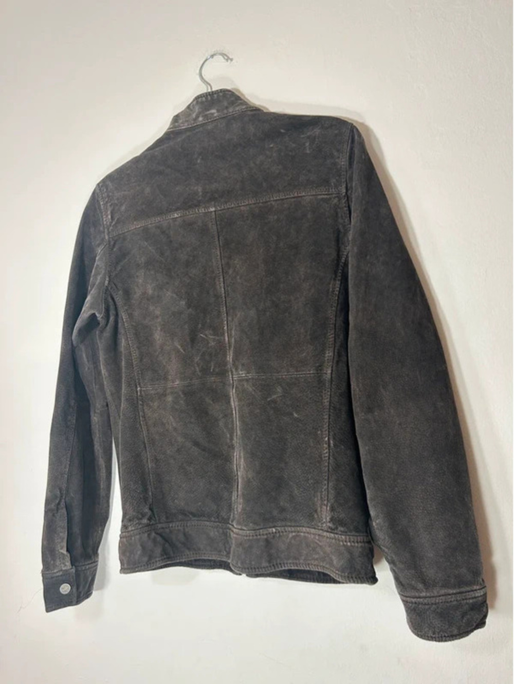 Y2K Brown Suede Leather Zip Up Jacket